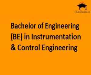 Bachelor of Engineering (BE) in Instrumentation & Control Engineering