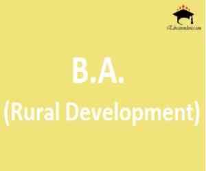 B.A. (Rural Development)