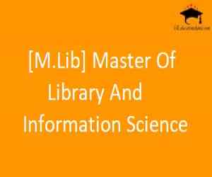 [M.Lib] Master Of Library And Information Science